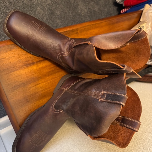 Roper distressed square toe boots #9-020-5250-00288TA - Picture 2 of 2